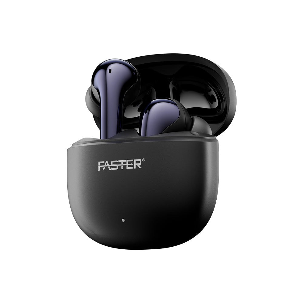 FASTER FUSION - X HYBRID ANC + 6 Mic ENC Earbuds