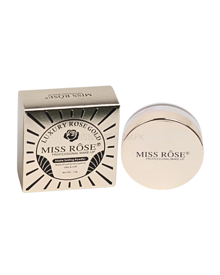 Miss Rose Luxury Rose Gold Matte Setting Powder | Alibaazar