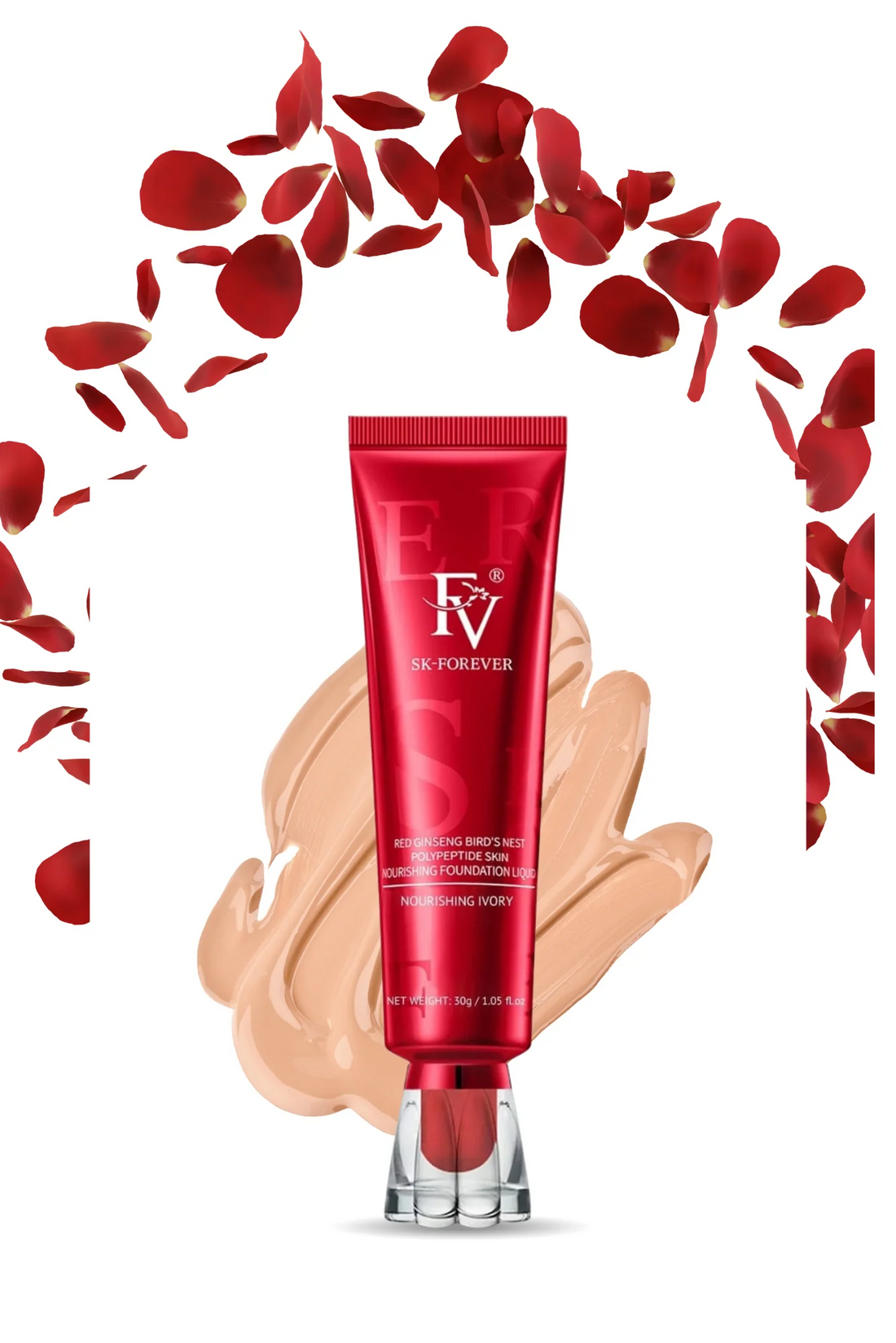 FV Waterproof Liquid Foundation | Lightweight & Medium Coverage | Makeup for Oily & Dry Skin (30ml) |Alibaazar